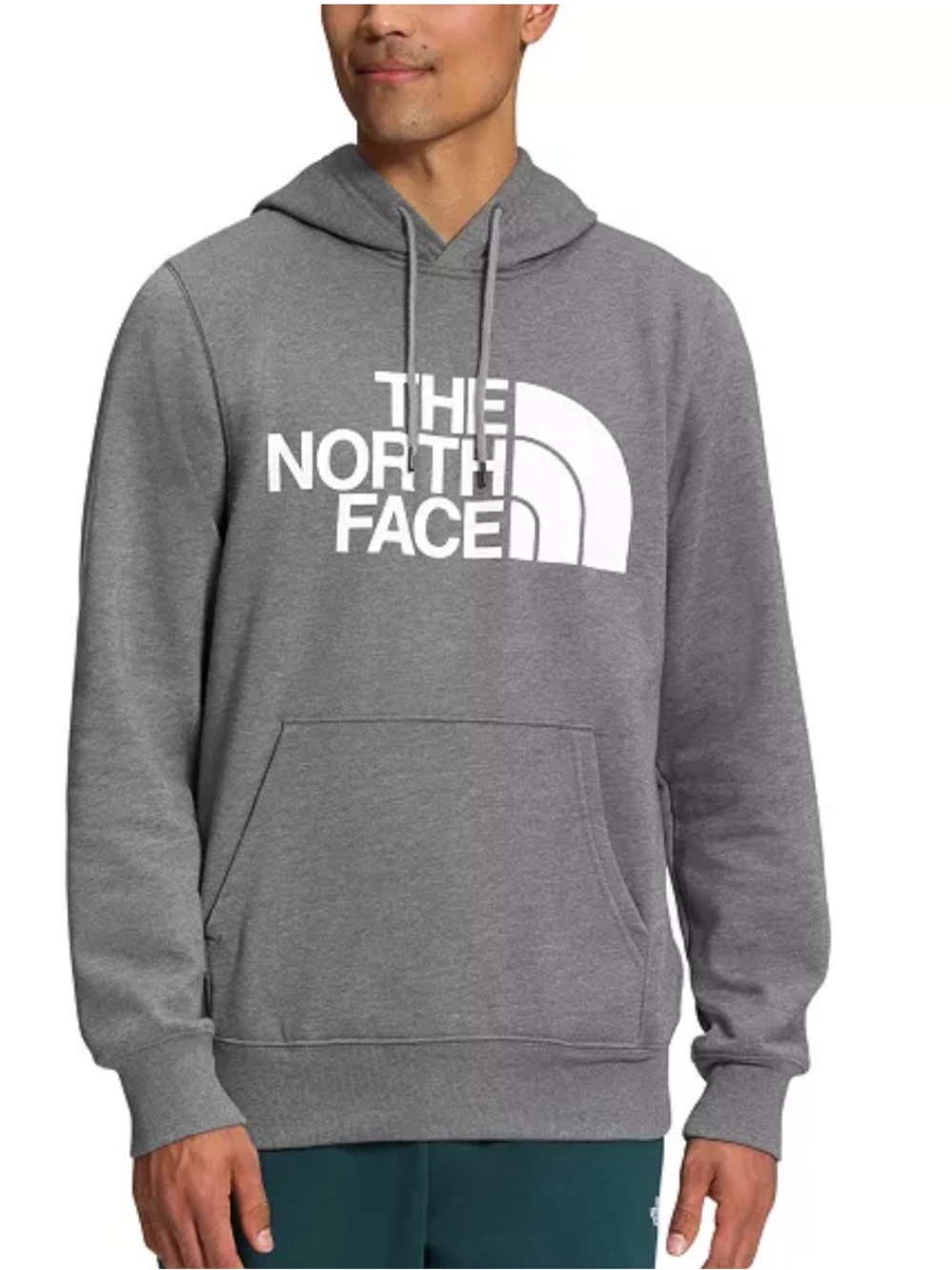 The North Face Gray Half Dome Logo Pullover Hoodie Sweatshirt Medium